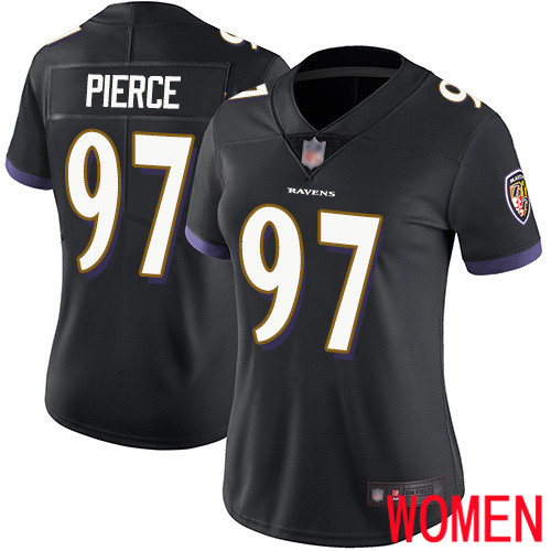 Baltimore Ravens Limited Black Women Michael Pierce Alternate Jersey NFL Football #97 Vapor Untouchable